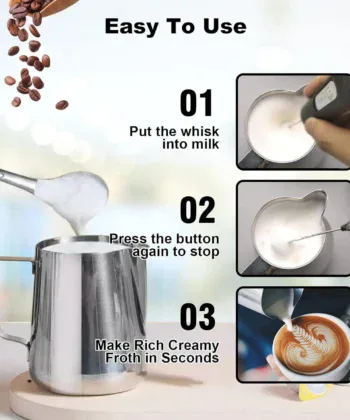 MINI USB Rechargeable Milk Frother - Image 5