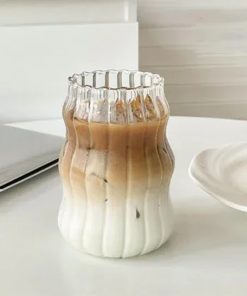 Heat-Resistant Striped Glass Cup - Image 5