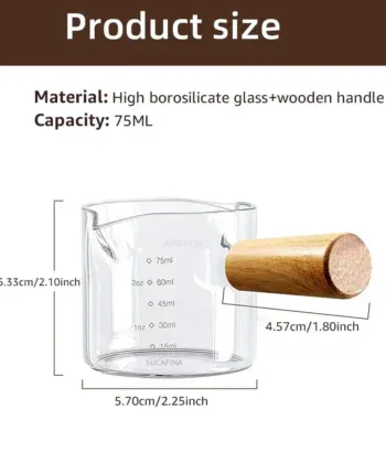 Glass Measuring Cup with Wooden Handle - Image 5