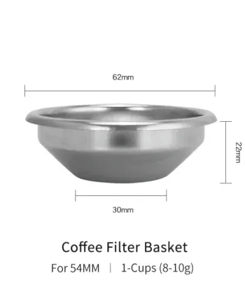 Precision Stainless Steel Espresso Filter Basket - Image 11