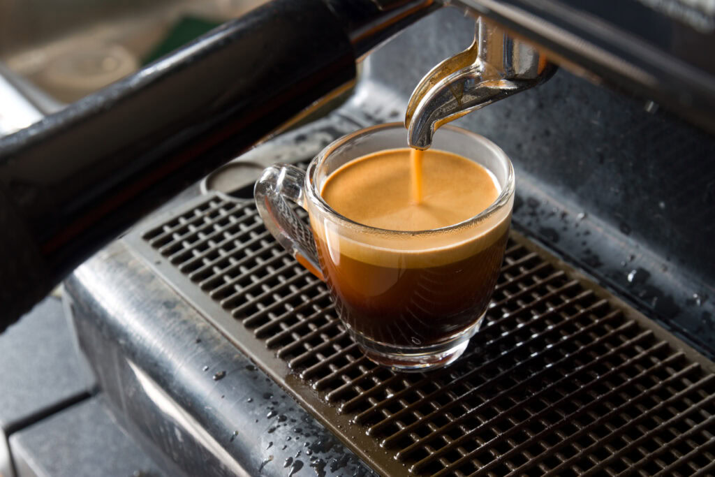 Brewing a coffee