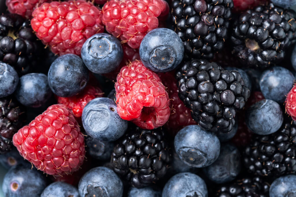 Fresh berries in a bowl