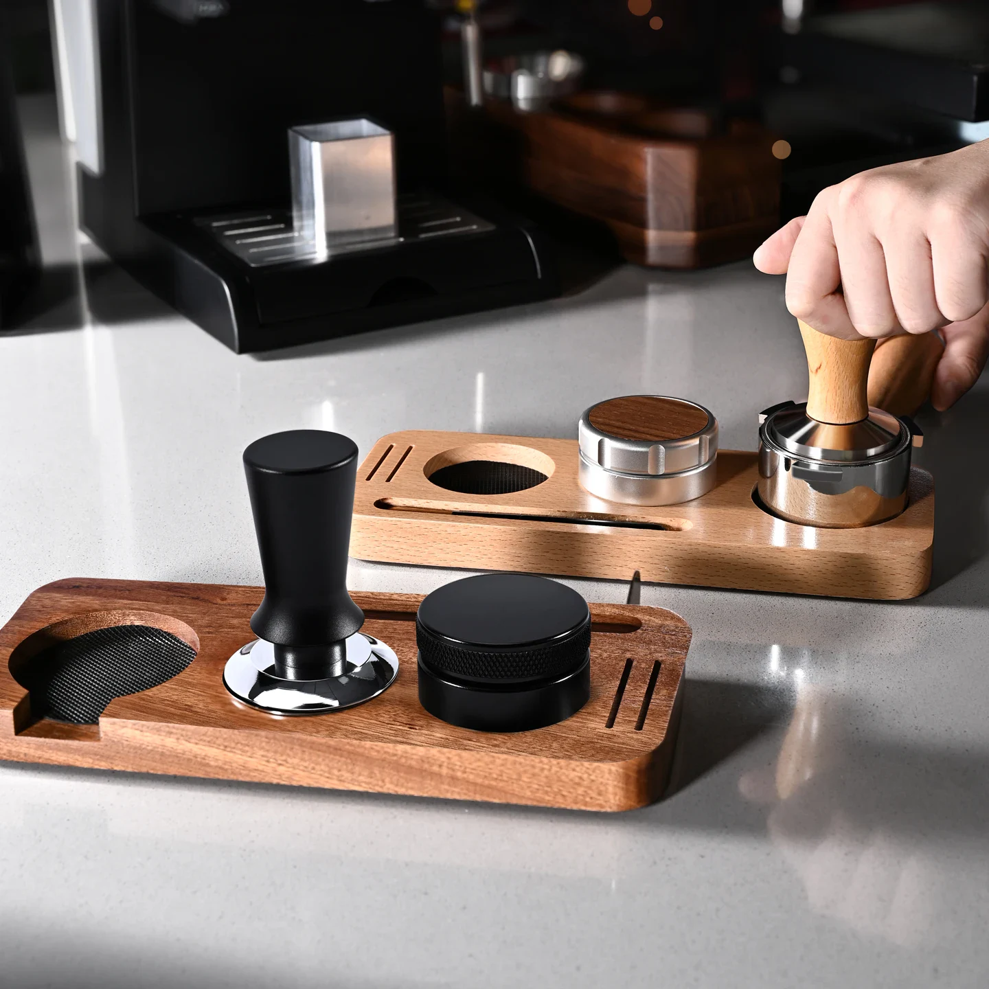 Wooden Espresso Tamper Station - Image 2