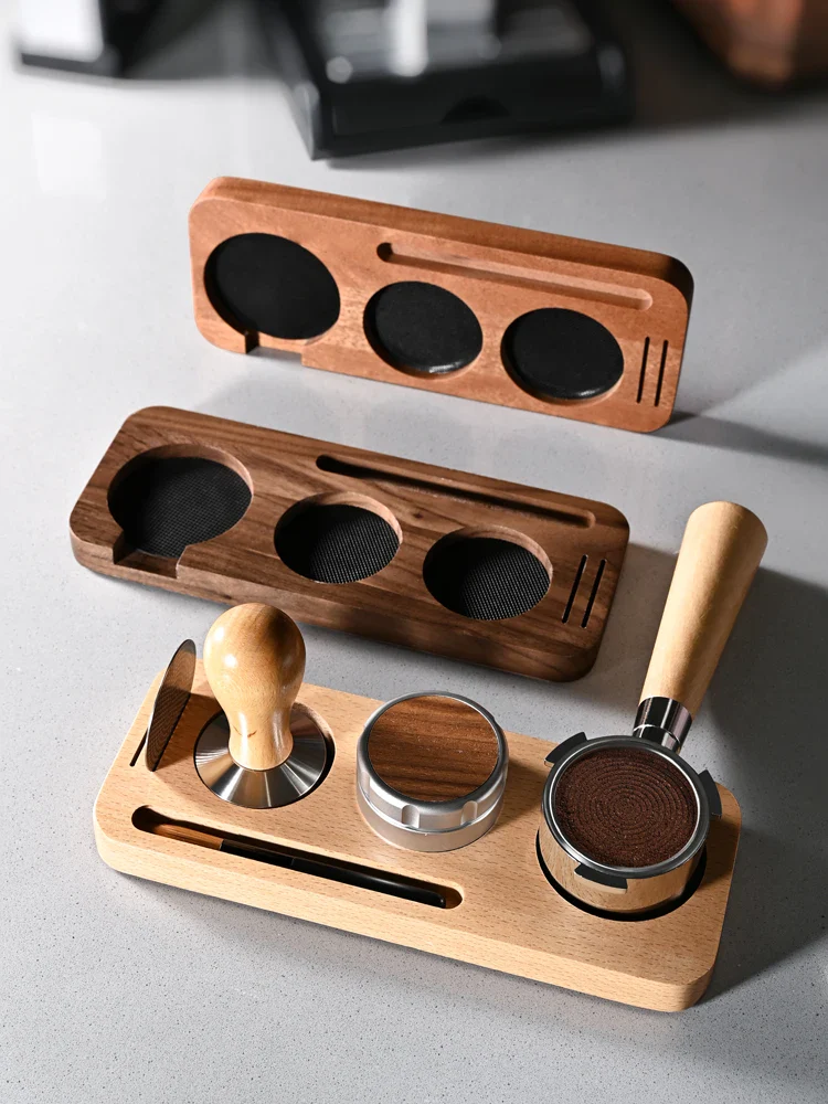 Wooden Espresso Tamper Station