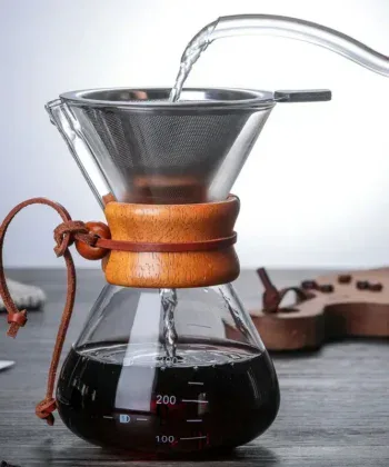 Pour Over Coffee Pot with Stainless Steel Filter