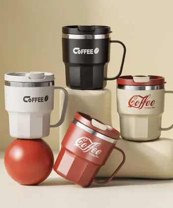 304 Stainless Steel Coffee Mug with Lid