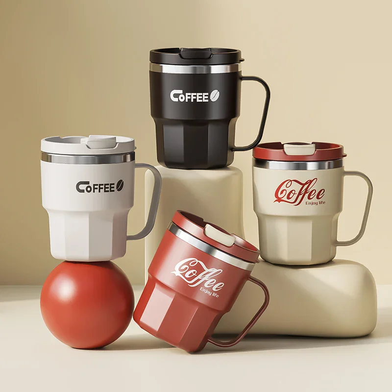 304 Stainless Steel Coffee Mug with Lid