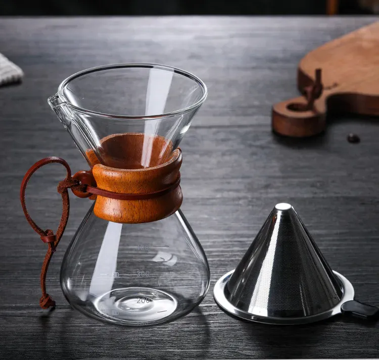 Pour Over Coffee Pot with Stainless Steel Filter - Image 12