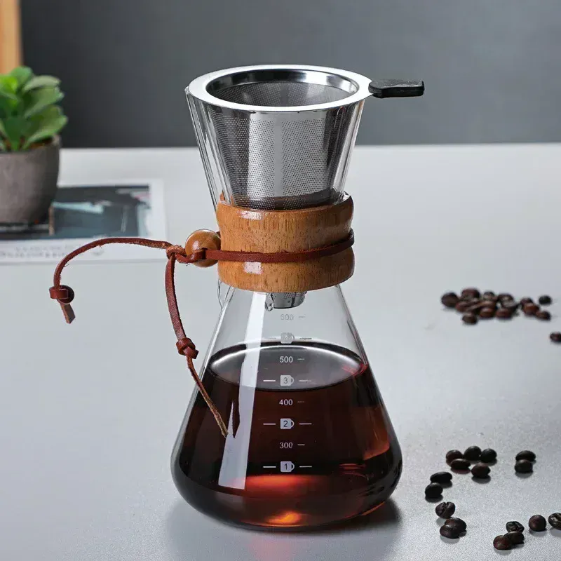Pour Over Coffee Pot with Stainless Steel Filter - Image 11