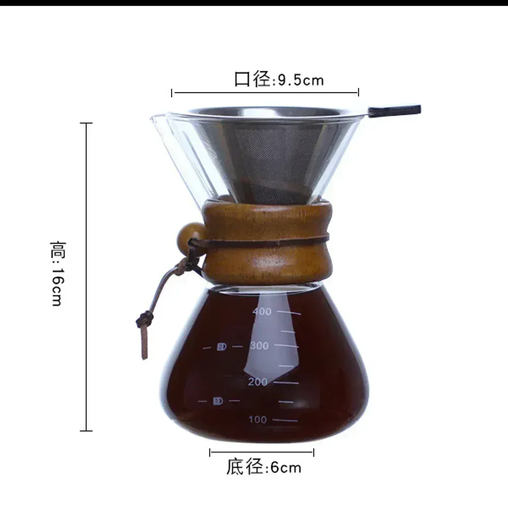 Pour Over Coffee Pot with Stainless Steel Filter - Image 9