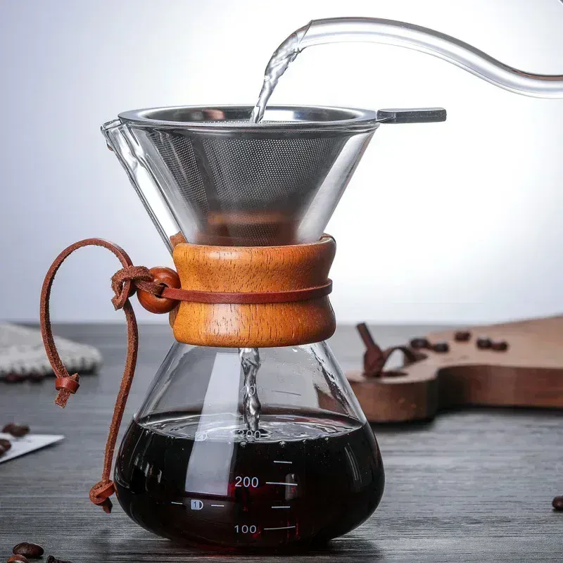 Pour Over Coffee Pot with Stainless Steel Filter